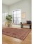 Kilim Desen Baskılı Kaymaz Taban Yıkanabilir Modern Yolluk Salon Halısı MODERN-108-BORDO 3