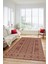Kilim Desen Baskılı Kaymaz Taban Yıkanabilir Modern Yolluk Salon Halısı MODERN-108-BORDO 4