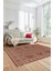Kilim Desen Baskılı Kaymaz Taban Yıkanabilir Modern Yolluk Salon Halısı MODERN-108-BORDO 5