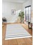 Baskılı Kaymaz Yıkanabilir Sade Modern Yolluk Mutfak Halısı Salon Halısı Modern-63-Gri 5