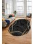 Baskılı Kaymaz Taban Yıkanabilir Modern Yolluk Mutfak Oval Salon Halısı O-Modern-05-Antrasit 5
