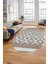 3D Dijital Kaymaz Yıkanabilir Şık Kilim Desen Oval Yolluk Halısı Salon Halısı O-Modern-69-Kahve 1