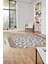 3D Dijital Kaymaz Yıkanabilir Şık Kilim Desen Oval Yolluk Halısı Salon Halısı O-Modern-69-Kahve 4