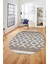 3D Dijital Kaymaz Yıkanabilir Şık Kilim Desen Oval Yolluk Halısı Salon Halısı O-Modern-69-Kahve 5