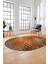 3D Modern Desen Dijital Kaymaz Yıkanabilir Oval Yolluk Mutfak Salon Halısı O-Modern-27-Renkli 1