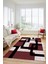 Şık Baskılı Kaymaz Yıkanabilir Modern Yolluk Koridor Mutfak Salon Halısı Modern-40-Bordo 1