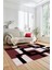 Şık Baskılı Kaymaz Yıkanabilir Modern Yolluk Koridor Mutfak Salon Halısı Modern-40-Bordo 2