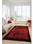 Dijital Baskılı Kaymaz Taban Yıkanabilir Sade Modern Yolluk Mutfak Salon Halısı Modern-04-Kırmızı 3