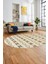 Baskılı Kaymaz Yıkanabilir Kilim Desen Oval Yolluk Mutfak Halısı Salon Halısı O-Modern-64-Kahve 2