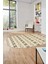Baskılı Kaymaz Yıkanabilir Kilim Desen Oval Yolluk Mutfak Halısı Salon Halısı O-Modern-64-Kahve 4