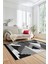 Özel Tasarım Modern Desenli Dijital Kaymaz Yıkanabilir Yolluk Mutfak Salon Halısı Modern-11-Gri 4