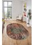 Modern Desen Dijital Kaymaz Yıkanabilir Oval Yolluk Mutfak Salon Halısı O-Modern-90-Renkli 2