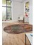 Modern Desen Dijital Kaymaz Yıkanabilir Oval Yolluk Mutfak Salon Halısı O-Modern-90-Renkli 3