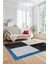 Baskılı Kaymaz Taban Yıkanabilir Modern Şık Yolluk Mutfak Salon Halısı MODERN-107-ANTRASİT 5