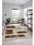 Baskılı Kaymaz Taban Yıkanabilir Modern Yolluk Mutfak Salon Halısı Modern-93-Kahve 1