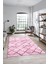 Baskılı Kaymaz Yıkanabilir Kilim Desen Yolluk Mutfak Halısı Salon Halısı Modern-57-Pembe 4