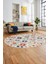 Baskılı Kaymaz Yıkanabilir Etnik Modern Oval Yolluk Mutfak Halısı Salon Halısı O-Modern-60-Renkli 3