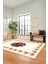 Modern Çiçek Desenli Dijital Kaymaz Yıkanabilir Yolluk Mutfak Salon Halısı Modern-20-Krem 1