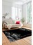 Modern Yaprak Desen Dijital Kaymaz Yıkanabilir Yolluk Mutfak Salon Halısı Modern-26-Gri 3