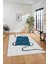 Baskılı Kaymaz Yıkanabilir Modern Yolluk Mutfak Halısı Salon Halısı Modern-61-Mavi 5