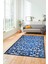 Modern Klasik Desen Dijital Kaymaz Yıkanabilir Yolluk Mutfak Salon Halısı Modern-32-Mavi 3