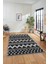 Kilim Desen Baskılı Kaymaz Taban Yıkanabilir Modern Yolluk Salon Halısı MODERN-105-ANTRASİT 3