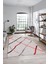 Şık Sade Modern Desenli Dijital Kaymaz Yıkanabilir Yolluk Mutfak Salon Halısı Modern-73-Pembe 3