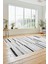 Şık Sade Kilim Desenli Dijital Kaymaz Yıkanabilir Yolluk Mutfak Salon Halısı Modern-74-Gri 2
