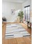 Şık Sade Kilim Desenli Dijital Kaymaz Yıkanabilir Yolluk Mutfak Salon Halısı Modern-74-Gri 5