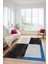 Baskılı Kaymaz Taban Yıkanabilir Modern Şık Yolluk Mutfak Salon Halısı MODERN-107-ANTRASİT 4