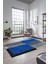Baskılı Kaymaz Taban Yıkanabilir Modern Şık Yolluk Mutfak Salon Halısı MODERN-107-MAVİ 1