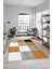 3D Baskılı Kaymaz Yıkanabilir Koridor Halısı Mutfak Halısı Salon Halısı Modern-53-Kahve 4