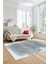 3D Baskılı Kaymaz Yıkanabilir Sade Desen Yolluk Mutfak Salon Halısı Modern-44-Mavi 2