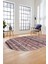 Kilim Desen Özel Tasarım Dijital Kaymaz Yıkanabilir Oval Yolluk Salon Halısı O-Modern-85-Pembe 5