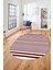 Baskılı Kaymaz Yıkanabilir Sade Modern Oval Yolluk Mutfak Halısı Salon Halısı O-Modern-63-Bordo 5