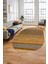 Modern Kilim Dijital Kaymaz Yıkanabilir Oval Yolluk Mutfak Salon Halısı O-Modern-17-Kahve 4