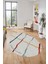Şık Sade Modern Desenli Dijital Kaymaz Yıkanabilir Oval Yolluk Salon Halısı O-Modern-73-Renkli 3