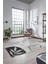 Yaprak Desen Modern Tasarım Dijital Kaymaz Yıkanabilir Yolluk Mutfak Salon Halısı Modern-79-Gri 3