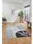 Yaprak Desen Modern Tasarım Dijital Kaymaz Yıkanabilir Yolluk Mutfak Salon Halısı Modern-79-Gri 4