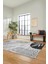 Yaprak Desen Modern Tasarım Dijital Kaymaz Yıkanabilir Yolluk Mutfak Salon Halısı Modern-79-Gri 5