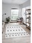 Baskılı Kaymaz Yıkanabilir Şık Kilim Desen Yolluk Mutfak Halısı Salon Halısı Modern-65-Gri 3