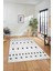 Baskılı Kaymaz Yıkanabilir Şık Kilim Desen Yolluk Mutfak Halısı Salon Halısı Modern-65-Gri 5