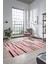 Şık Sade Kilim Desenli Dijital Kaymaz Yıkanabilir Yolluk Mutfak Salon Halısı Modern-74-Pembe 4