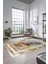 Baskılı Kaymaz Yıkanabilir Modern Mermer Desen Yolluk Salon Halısı Modern-46-Gold 5