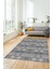 Modern Etnik Desenli Dijital Kaymaz Yıkanabilir Yolluk Mutfak Salon Halısı Modern-19-Gri 4