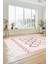 Kilim Desen Modern Tasarım Dijital Kaymaz Yıkanabilir Yolluk Mutfak Salon Halısı Modern-81-Pembe 1