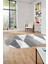 Baskılı Kaymaz Yıkanabilir Modern Oval Koridor Halısı Mutfak Halısı Salon Halısı O-Modern-54-Beyaz 5