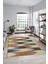 Renkli Desen Baskılı Kaymaz Taban Yıkanabilir Modern Yolluk Salon Halısı MODERN-104-RENKLİ 1