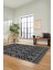 Sade Desen Özel Tasarım Dijital Kaymaz Yıkanabilir Yolluk Mutfak Salon Halısı Modern-87-Gri 5