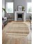 Modern Kilim Desenli Dijital Kaymaz Yıkanabilir Oval Yolluk Mutfak Salon Halısı O-Modern-36-Krem 1